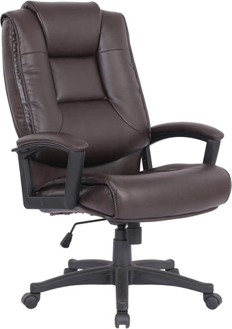 Office Star High Back Bonded Leather Chair [EC5162] Office Star Espresso EC5162-EC1