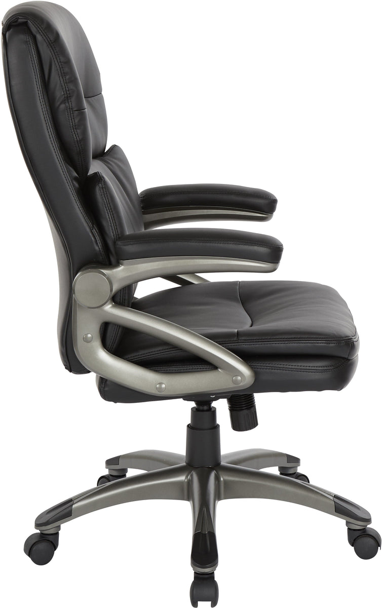 Office Star High Back Leather Executive Manager's Chair [ECH9123 ...