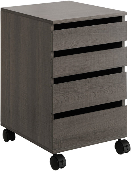 Office Star Holly Mobile Storage Cart [HY4DRM] Office Star Farm Oak HY4DRM-FK