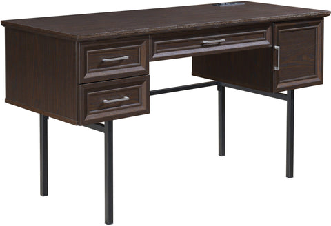Office Star Jefferson Executive Desk W/Power [JEF5422ED] Office Star Espresso JEF5422ED-ES