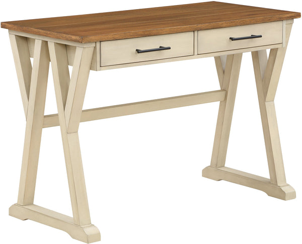 Office Star Jericho Rustic Writing Desk [JR4221] Office Star Antique White JR4221-AW