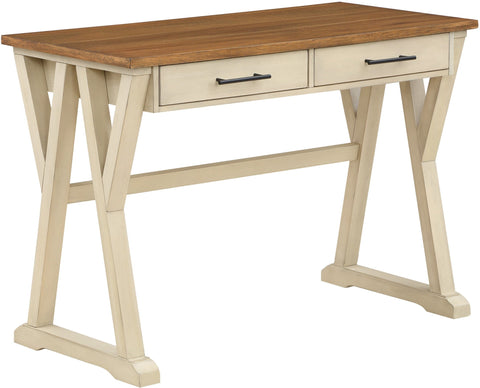Office Star Jericho Rustic Writing Desk [JR4221] Office Star Antique White JR4221-AW
