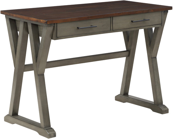 Office Star Jericho Rustic Writing Desk [JR4221] Office Star Slate Grey JR4221-SGW