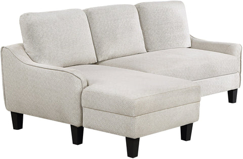 Office Star Lester Chaise Sofa [LST55S] Office Star Cement LST55S-A39