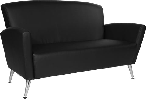 Office Star Loveseat in Bonded Leather [SL50552] Office Star Dillon Black SL50552-R107