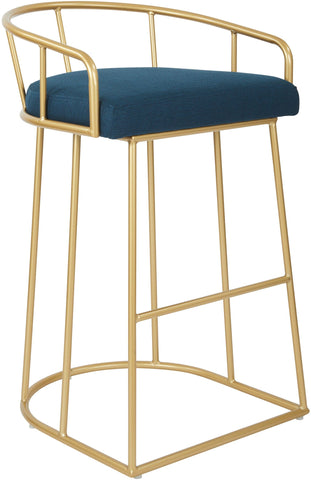 Office Star Luna 30" Barstool [LUN30] Office Star Azure / Gold LUN30-K14