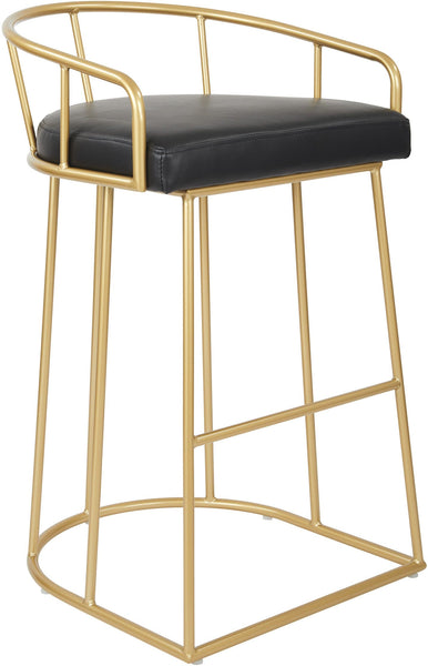 Office Star Luna 30" Barstool [LUN30] Office Star Black / Gold LUN30-B18