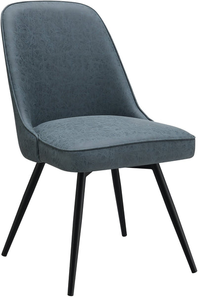 Office Star Martel Swivel Chair [MRT] Office Star Navy Faux Leather MRT-P45