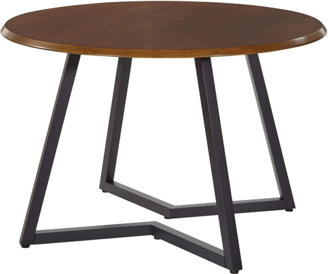 Office Star Metro Dining Table [MET45D] Office Star Oak Veneer/Black MET45D-OAK