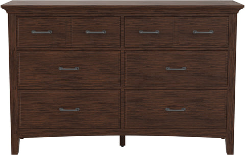 Office Star Modern Mission 6 Drawer Dresser [BP-4201-020K] Office Star BP-4201-020K