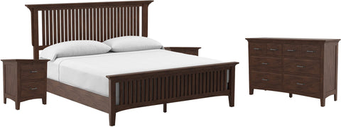Office Star Modern Mission King Bedroom Set [BP-4201-314K] Office Star BP-4201-314K