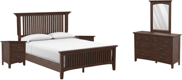 Office Star Modern Mission Queen Bedroom Set [BP-4201-213K] Office Star BP-4201-213K