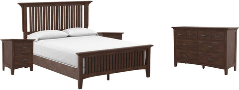 Office Star Modern Mission Queen Bedroom Set [BP-4201-214K] Office Star BP-4201-214K