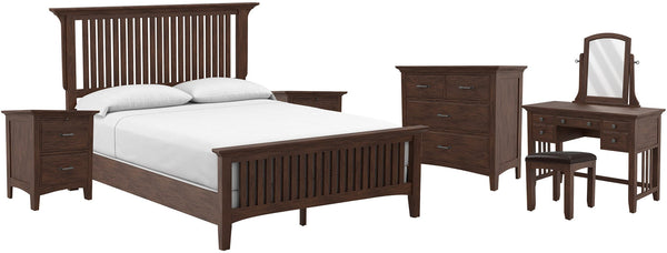 Office Star Modern Mission Queen Bedroom Set [BP-4201-215K] Office Star BP-4201-215K