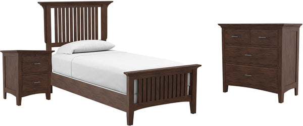 Office Star Modern Mission Twin Bedroom Set [BP-4201-110K] Office Star BP-4201-110K