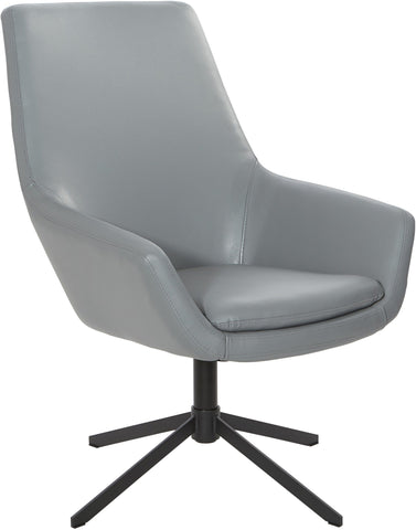 Office Star Modern Scoop Office Chair [FL80228] Office Star Charcoal Grey - Black Base FL80228B-U42