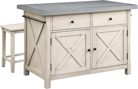 Office Star Nashville Kitchen Island [BP-4210-941] Office Star Cement Grey BP-4210-941