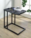 Office Star Norwich C-Table [NRW] Office Star Black - Black Marble End Table NRWBM-BLK