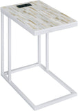 Office Star Norwich C-Table [NRW] Office Star White - White Mosaic NRWWMZ-WHT