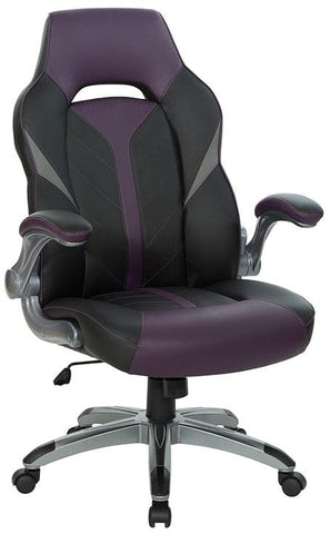 Office Star Orion High Back Gaming Chair [ORN25] Office Star Purple Gaming Chair ORN25-PRL