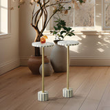 Office Star OSP Designs  Mosaic Accent Drink Table, 2-Pack [GCRRT] Office Star Accent Table