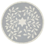 Office Star OSP Designs  Mosaic Accent Drink Table, 2-Pack [GCRRT] Office Star Grey/White Star Leaf Accent Table GCRRT-GW