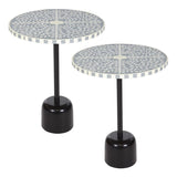 Office Star OSP Designs Mosaic Accent Table, 2-Pack [GCST] Office Star Accent Table
