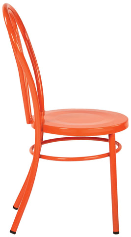 Office Star OSP Designs Odessa Metal Dining Chair, 2-Pack [OD2918A2] Office Star Solid Orange Dining Chair OD2918A2-18