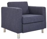 Office Star PAC51-M19 Pacific Fabric Arm Chair, mid century navy