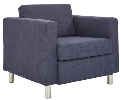 Office Star PAC51-M19 Pacific Fabric Arm Chair, mid century navy