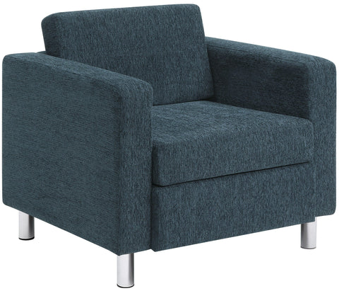 Office Star Pacific Fabric Arm Chair [PAC51] Office Star Navy Accent Chair PAC51-S76
