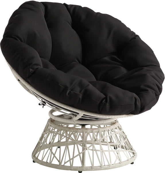 Office Star Papasan Chair [BF25292] Office Star Black / Cream Wicker Weave BF29296CM-BK