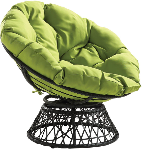 Office Star Papasan Chair [BF25292] Office Star Green / Dark Grey Wicker Wrapped BF25292-6