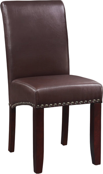 Office Star Parsons Dining Chair [MET87] Office Star Cocoa Faux Leather MET87-PD24