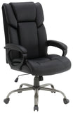 Office Star FL14570 high-back executive chair, Black Faux Leather, main view