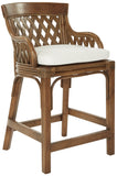 Office Star Plantation 24" Counter Stool [PLN158] Office Star Brown Stain Bar Stool PLN158-BRS