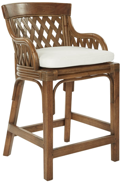 Office Star Plantation 24" Counter Stool [PLN158] Office Star Brown Stain Bar Stool PLN158-BRS