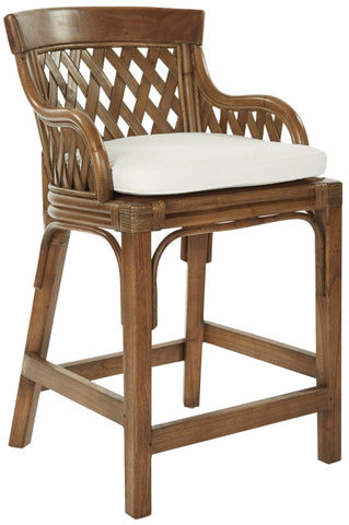 Office Star Plantation 24" Counter Stool [PLN158] Office Star Brown Stain Bar Stool PLN158-BRS