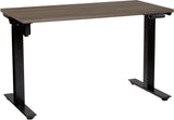 Office Star Prado Height Adjustable Table [PRD2448HAT] Office Star Urban Walnut Top / Black Base PRD2448HAT-UWB
