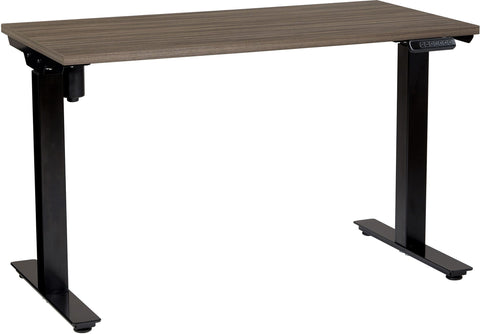 Office Star Prado Height Adjustable Table [PRD2448HAT] Office Star Urban Walnut Top / Black Base PRD2448HAT-UWB