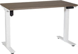 Office Star Prado Height Adjustable Table [PRD2448HAT] Office Star Urban Walnut Top / White Base PRD2448HAT-UWW