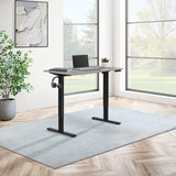Office Star Primo Sit-to-Stand Electric Desk [PMO4823] Office Star Light Grey Top / Black Base Adjustable Height Tables PMO4823B-LG