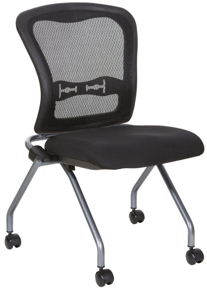 Office Star Pro Line II Armless Folding Mesh Chair, 2-Pack [84220] Office Star Mesh Chair 84220