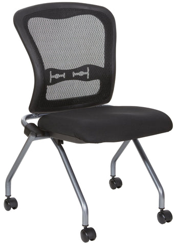 Office Star Pro Line II Armless Folding Mesh Chair, 2-Pack [84220] Office Star Mesh Chair 84220