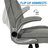 Office Star Pro Line II Big and Tall Fabric Chair [EXH14517BT-2] Office Star Grey Big & Tall Chairs ECH14517BT-EC3