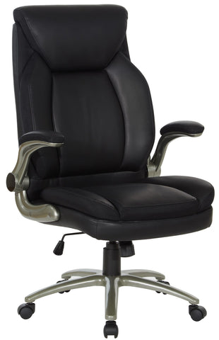 Office Star Pro Line II Big and Tall Leather Chair [ECH14517BT] Office Star Black -EC3 Big & Tall Chairs ECH14517BT-EC3