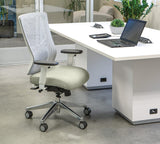 Office Star Pro-Line II™ ProGrid® White Mesh Mid Back Chair [95672-5882] Office Star Office Chair 95672-5882