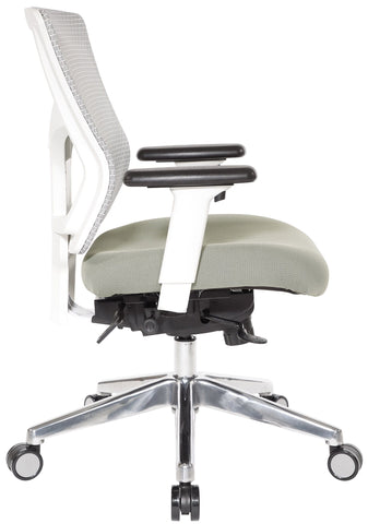 Office Star Pro-Line II™ ProGrid® White Mesh Mid Back Chair [95673] Office Star Office Chair