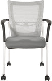 Office Star ProGrid® Mesh Back Visitors Chair with Casters [8840W] Office Star