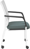 Office Star ProGrid® Mesh Back Visitors Chair with Casters [8840W] Office Star